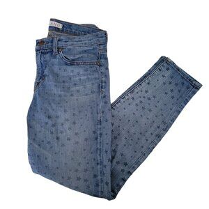 J Brand Vin Star Jeans Womens Size 27 Skinny Mid Rise All Over Stars Denim